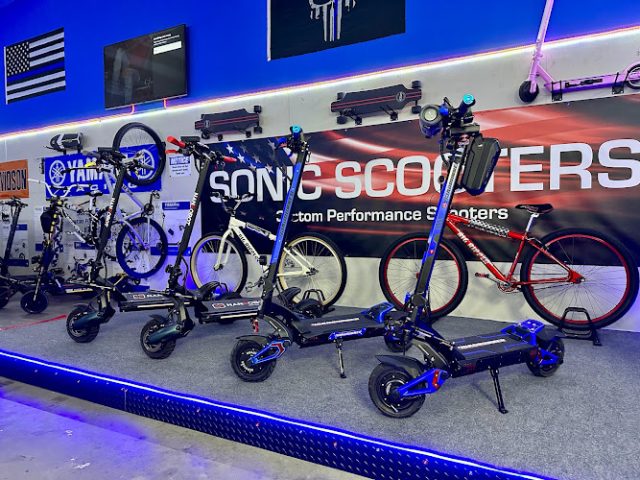 Sonic Scooters Electric motor scooter
  dealer in Kemah,Texas