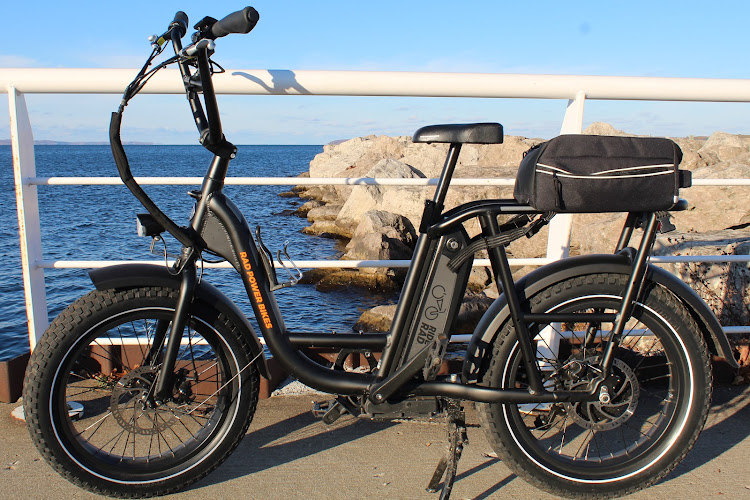 Riding Electric Bicycle rental service in Traverse City Michigan
